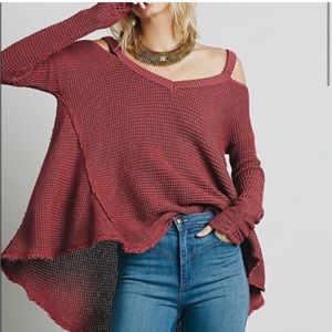 Free People Cold Shoulder Sweater. Size M.